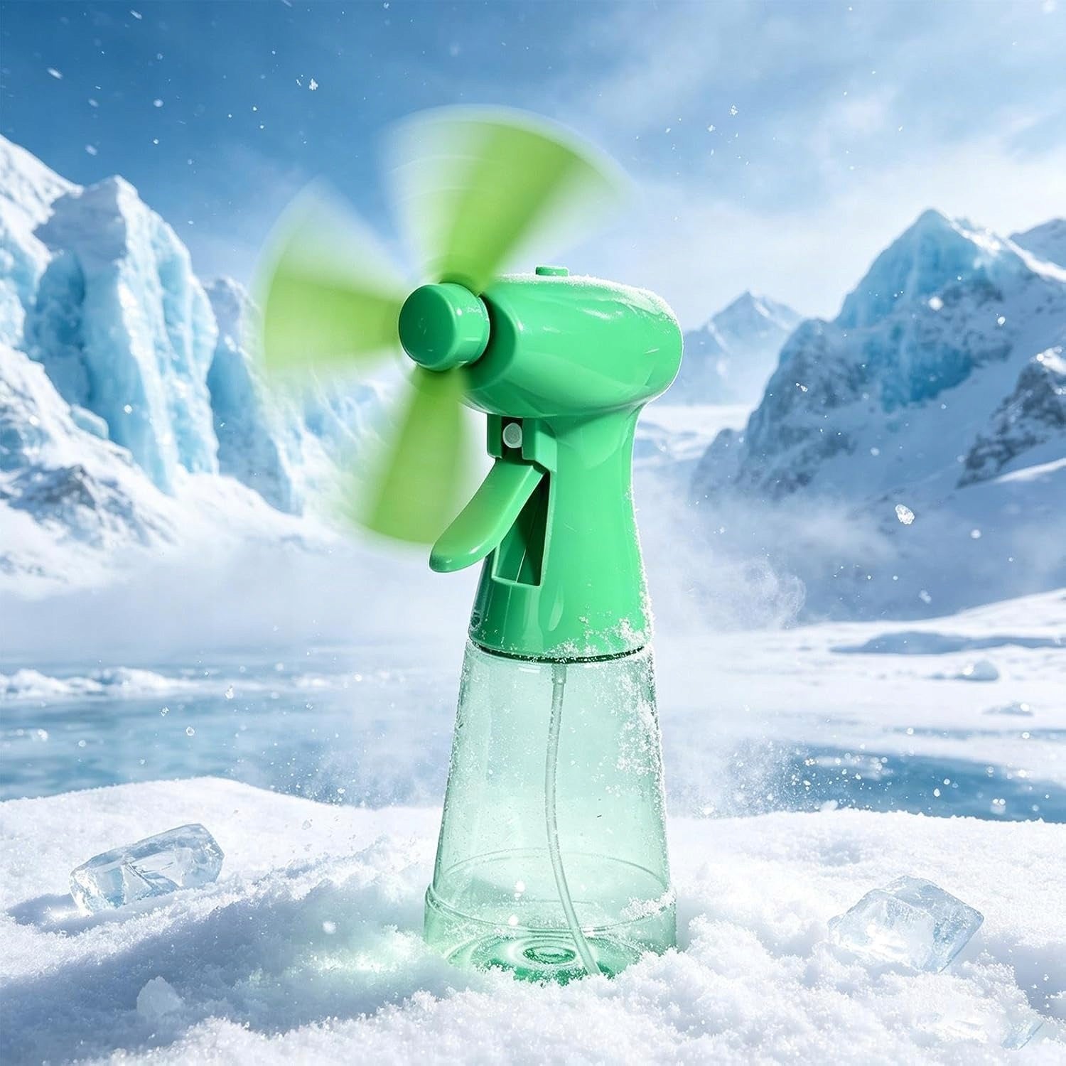 BOTTLE WITH FAN SPRAY MIST SPRAY GREEN Manufacturer code FANZ