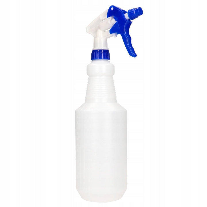 BOTTLE WITH SPRAY ATOMIZER AND MEASURING CUP HDPE 1000ML 1L Packaging status original
