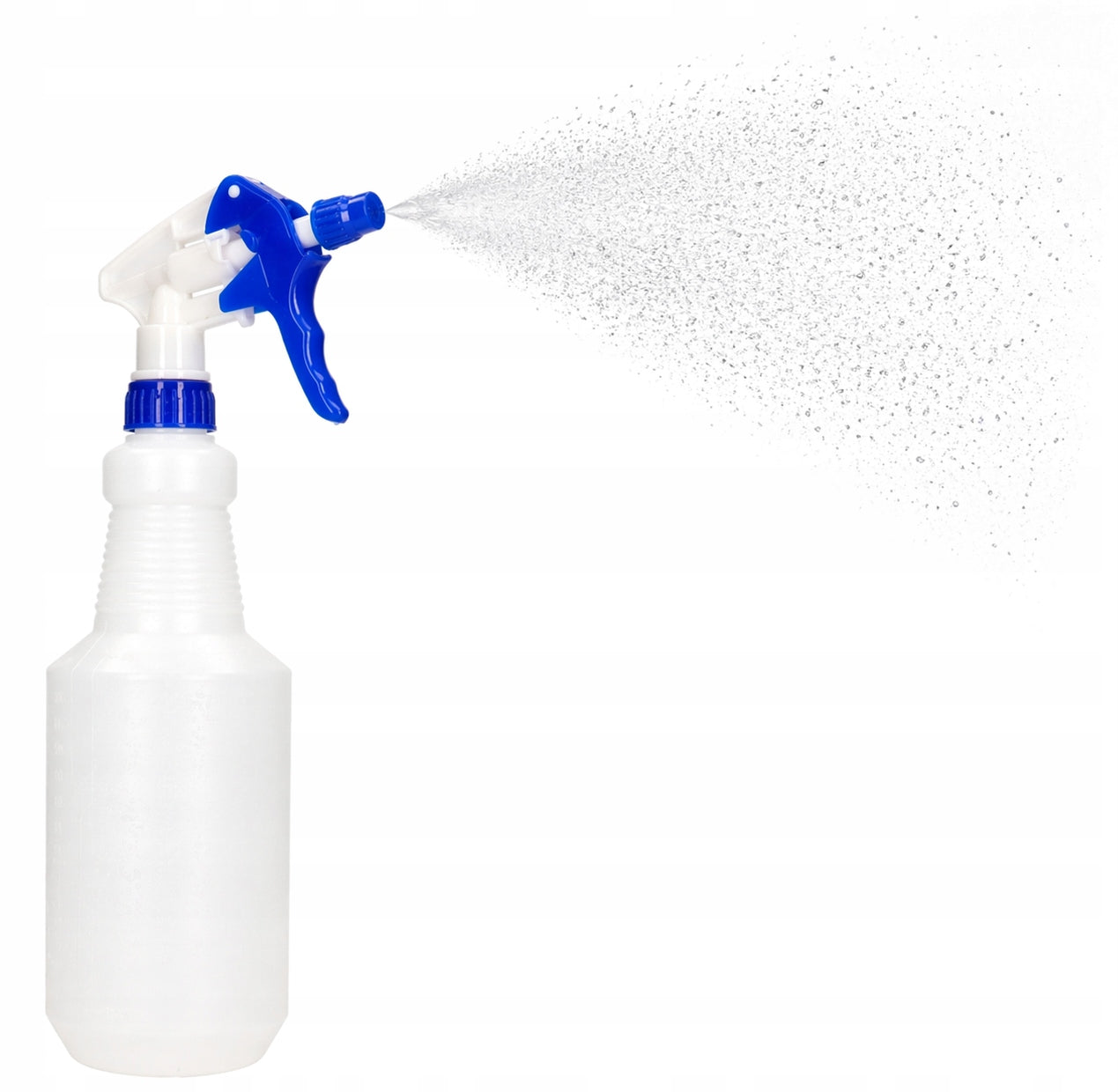 BOTTLE WITH SPRAY ATOMIZER AND MEASURING CUP HDPE 1000ML 1L