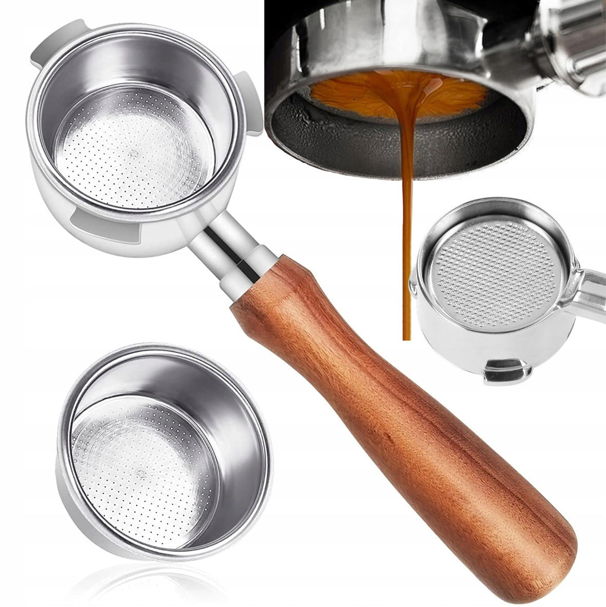 BOTTOMLESS ESPRESSO PORTAFILTER 51MM DELONGHI EC680/EC685 FOLD FILTER