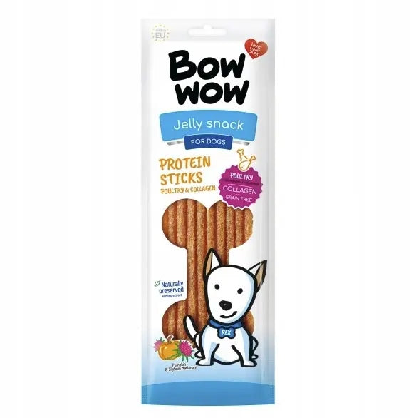BOW WOW - Collagen sticks 10 pcs. - NATURAL DOG TREAT
