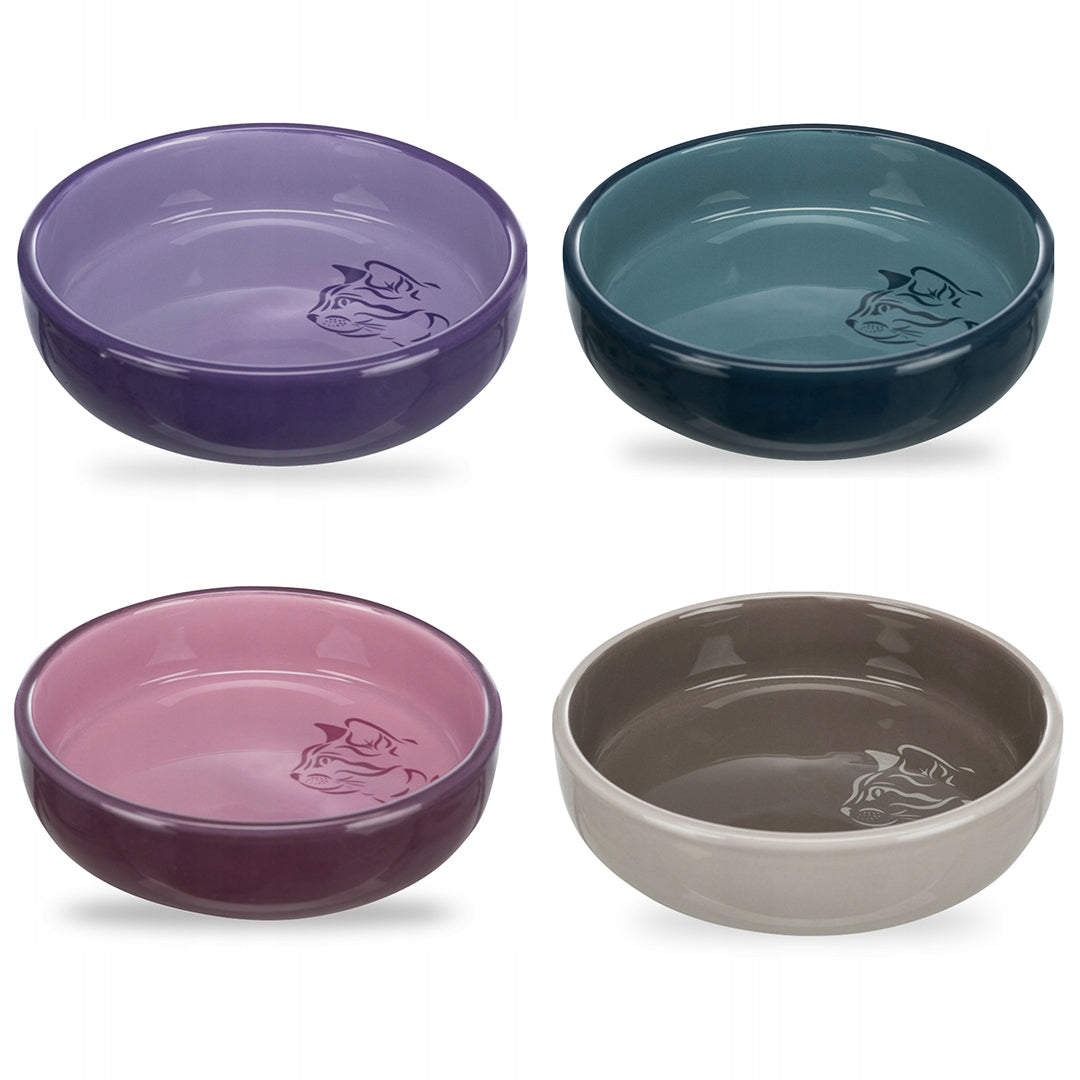 BOWL CERAMIC BOWL FOR SHORT-NOSED CATS PLATE TRIXIE 0,3L/15cm Packaging status original