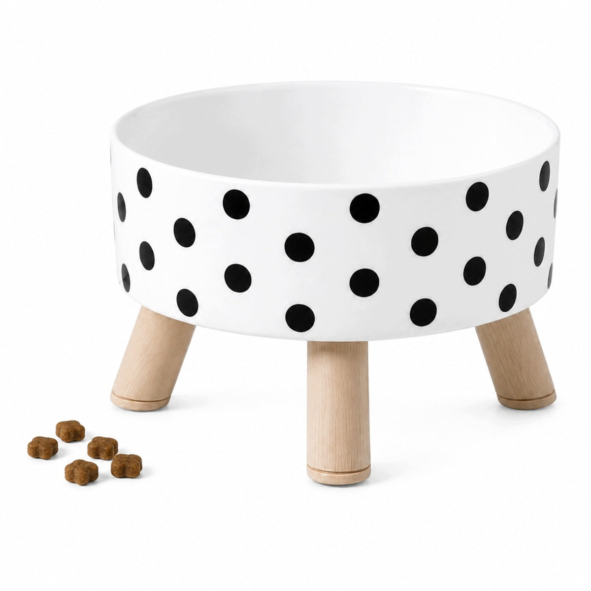 BOWL DOG CAT BOWL PLASTIC ON LEGS DOTS 0,5L Manufacturer code MISKA_KROPKI_0,5