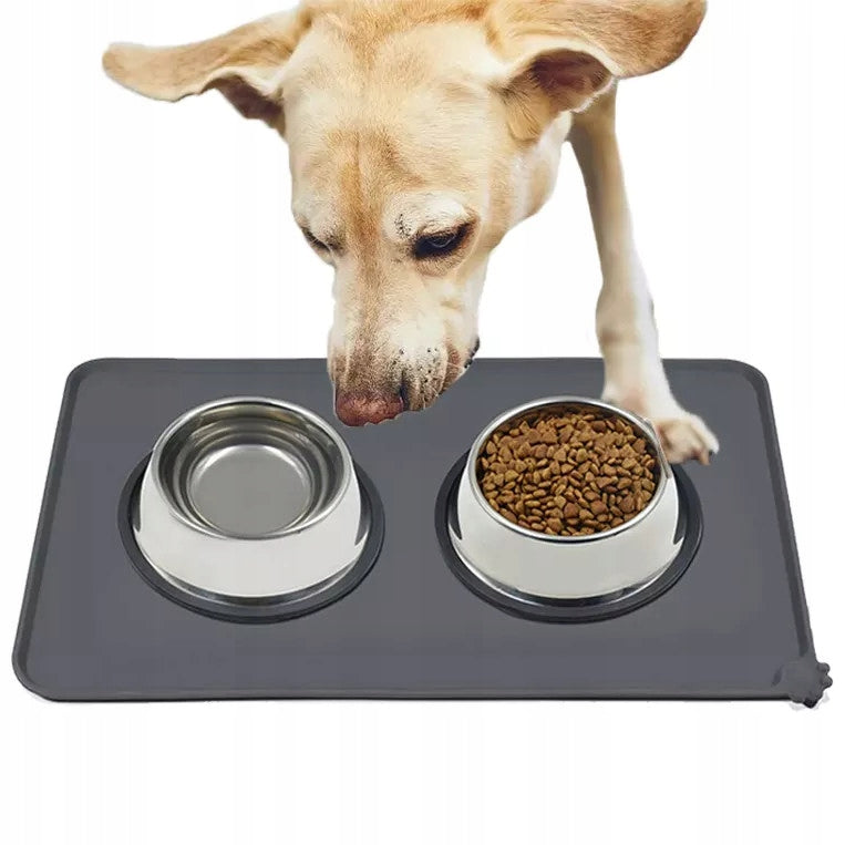 BOWL PAD CAT DOG MAT NON-SLIP WATERPROOF SILICONE
