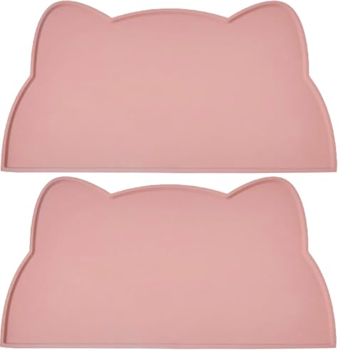 BOWL PAD FOR CATS AND DOGS 2 PCS SILICONE WATERPROOF Brand no brand