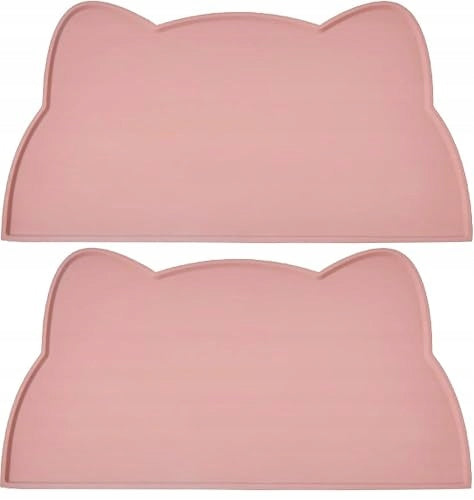 BOWL PAD FOR CATS AND DOGS 2 PCS SILICONE WATERPROOF