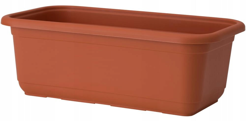 BOX BALCONY POT VENUS ECO 60 MAT TERRACOTTA LIGHT BROWN PLANTER HIT