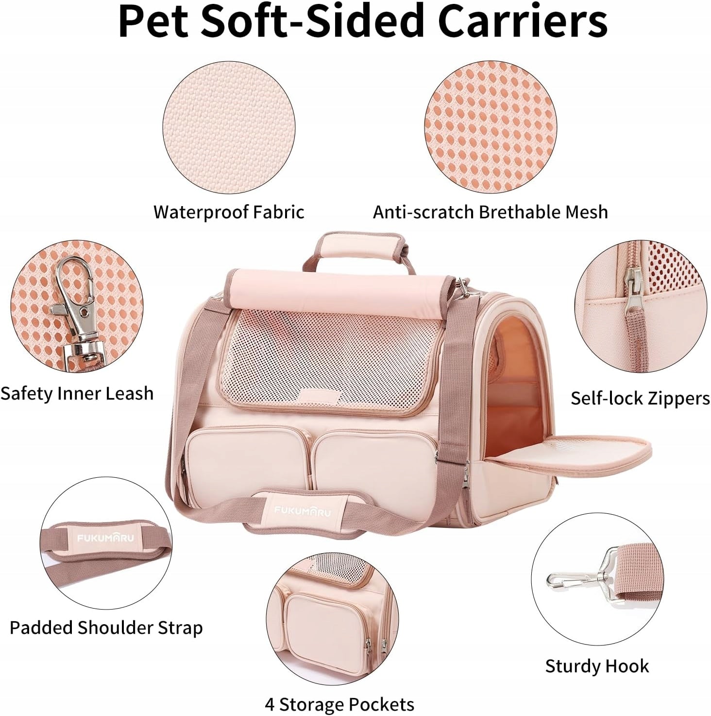BOX CARRY BAG FOR PET RABBIT CAT DOG UP TO 22KG PINK Trade name PUDEŁKO TORBA TRANSPORTOWA DLA PSA