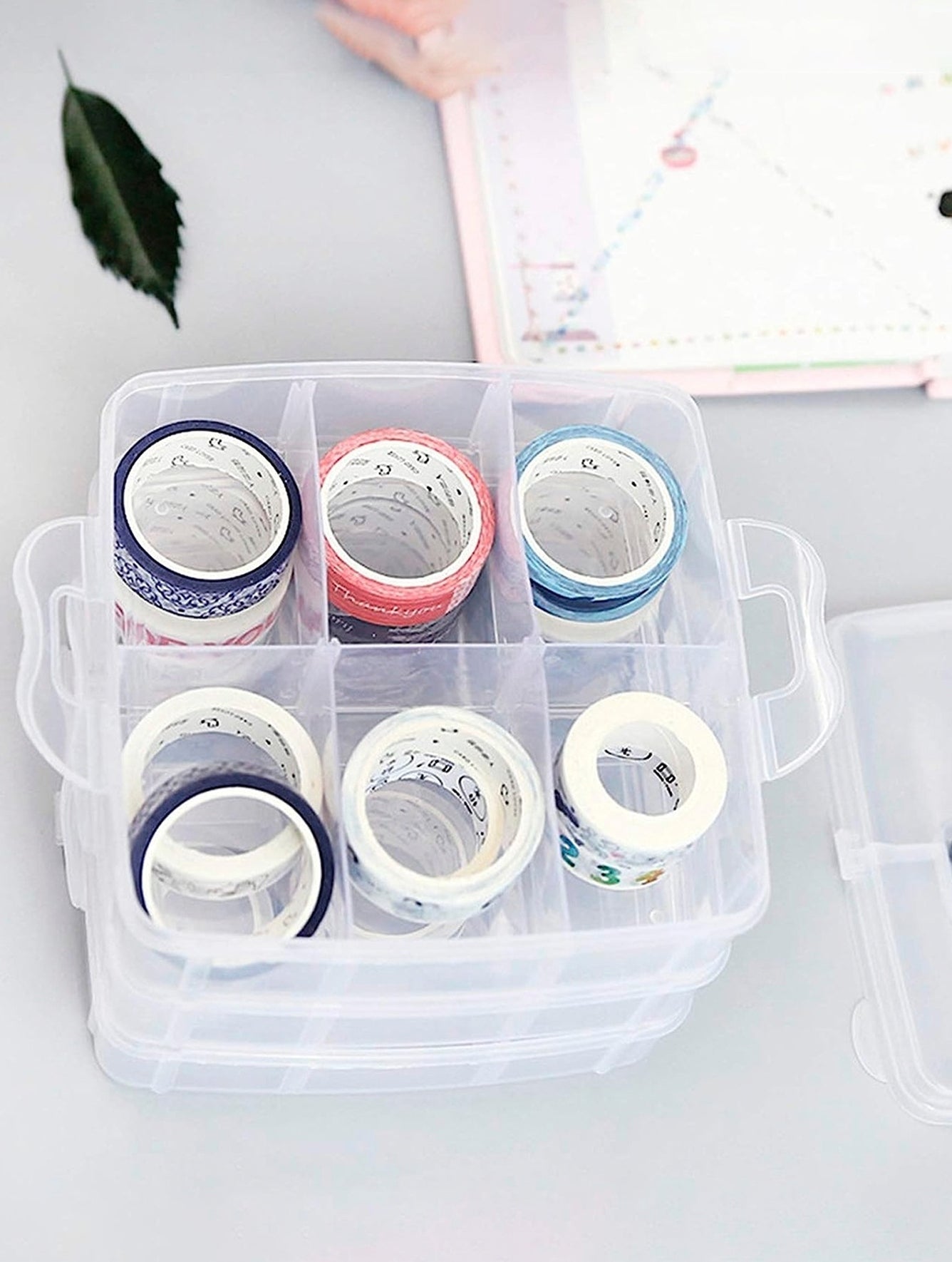 BOX CONTAINER ORGANIZER 3-TIER PLASTIC UNIVERSAL Manufacturer code ORGANIZER 3-POZIOMOWY PLASTIKOWY UNIWERSALNY