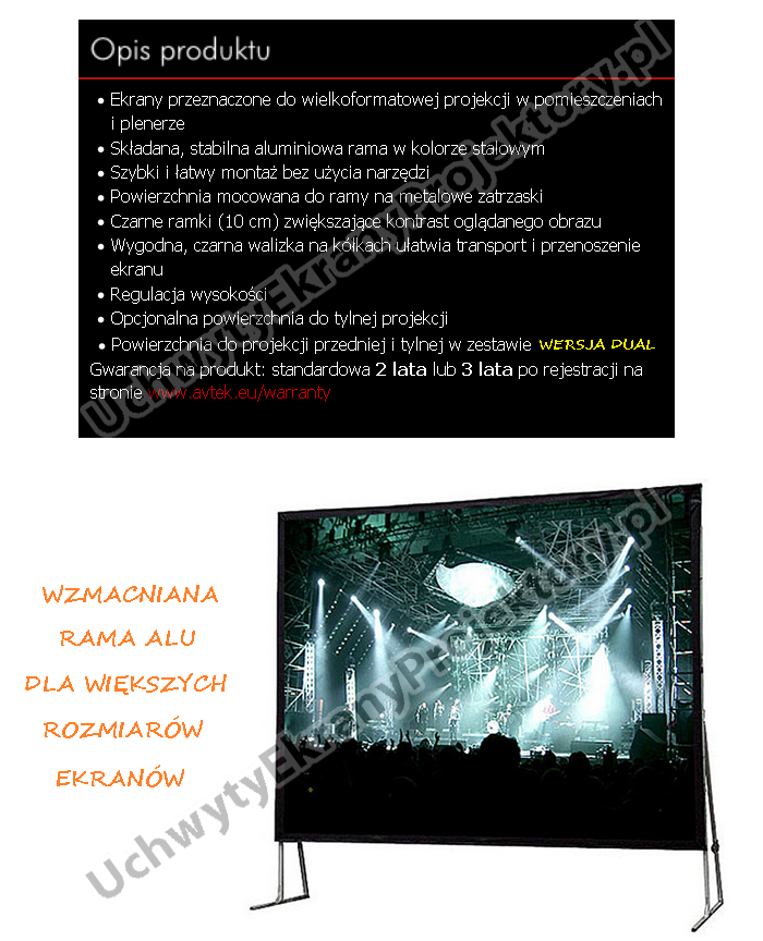 BOX FRAME SCREEN AVTEK FOLD 360 EAN (GTIN) 5907731312424