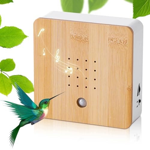 BOX MOTION SENSOR BIRDSONG WOODEN WALL MOUNT RELAXATION Brand no brand