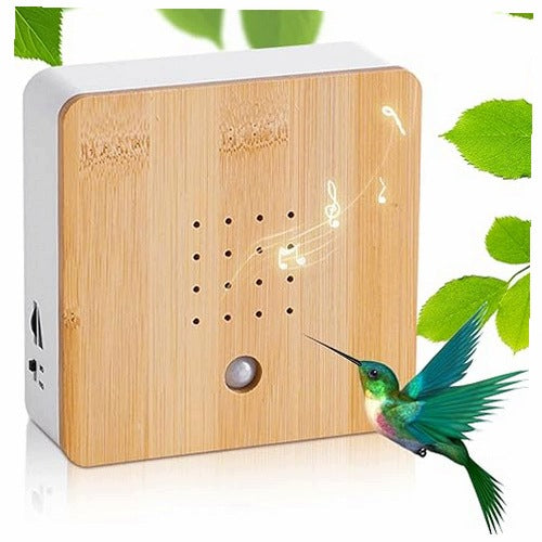 BOX MOTION SENSOR BIRDSONG WOODEN WALL MOUNT RELAXATION