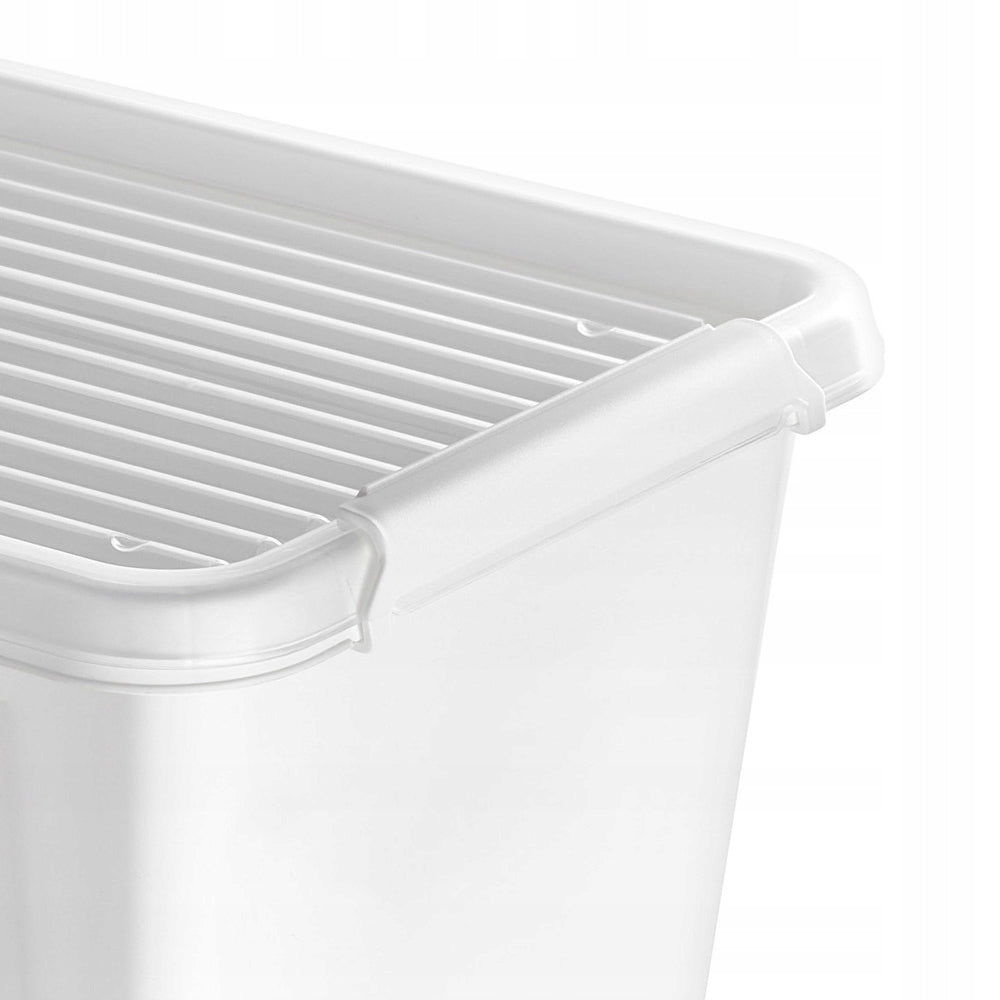 BOX PLASTIC CONTAINER 6 L WITH LID WHITE SOLID UNIVERSAL EAN (GTIN) 5904384695881