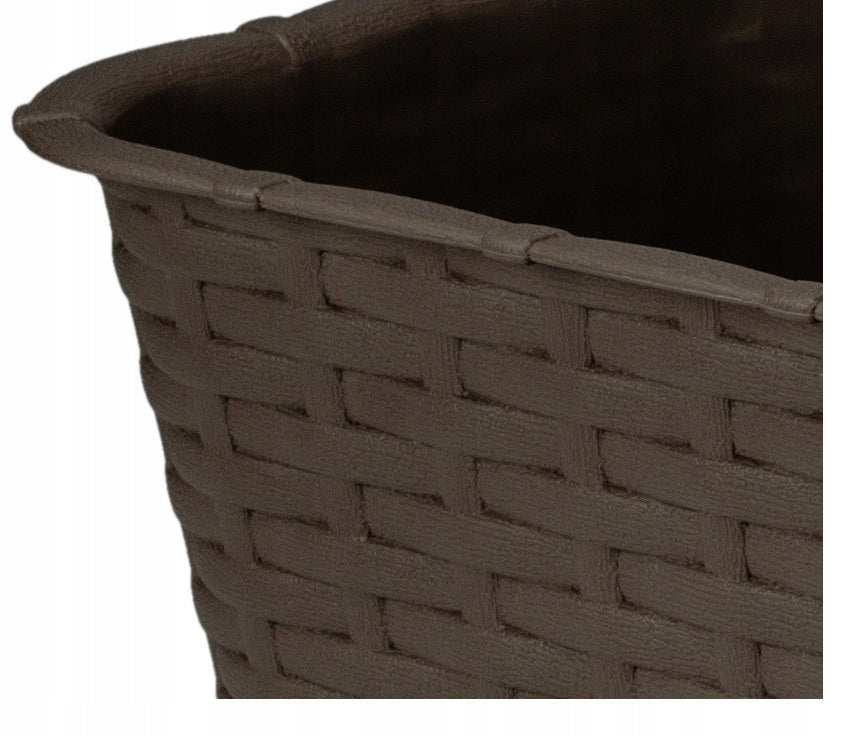 BOX balcony pot 60 x 17 cm plastic RATTAN BRONZE Verdenia Manufacturer code 7003