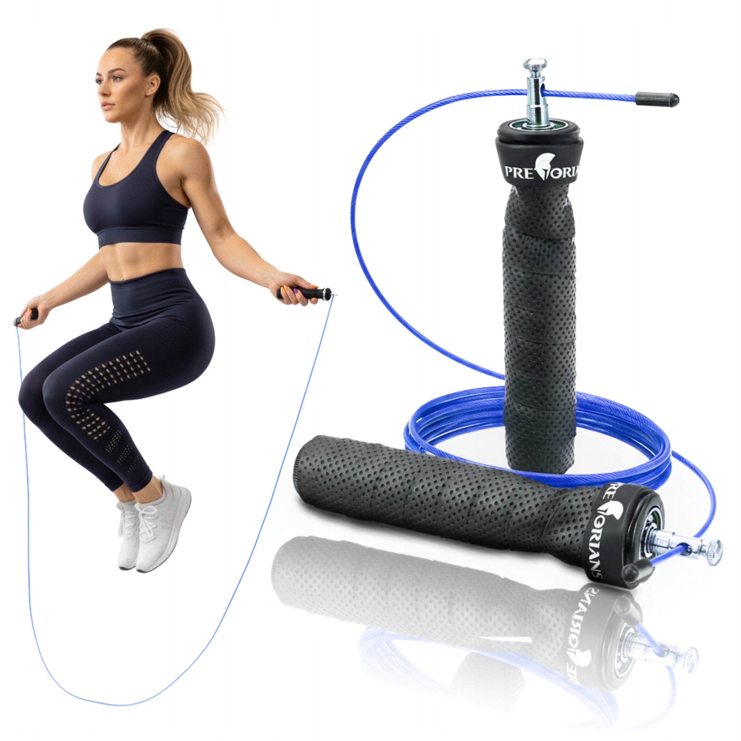 BOXING JUMP ROPE ADJUSTABLE WITH BEARINGS STEEL ROPE STRONG TRAINING