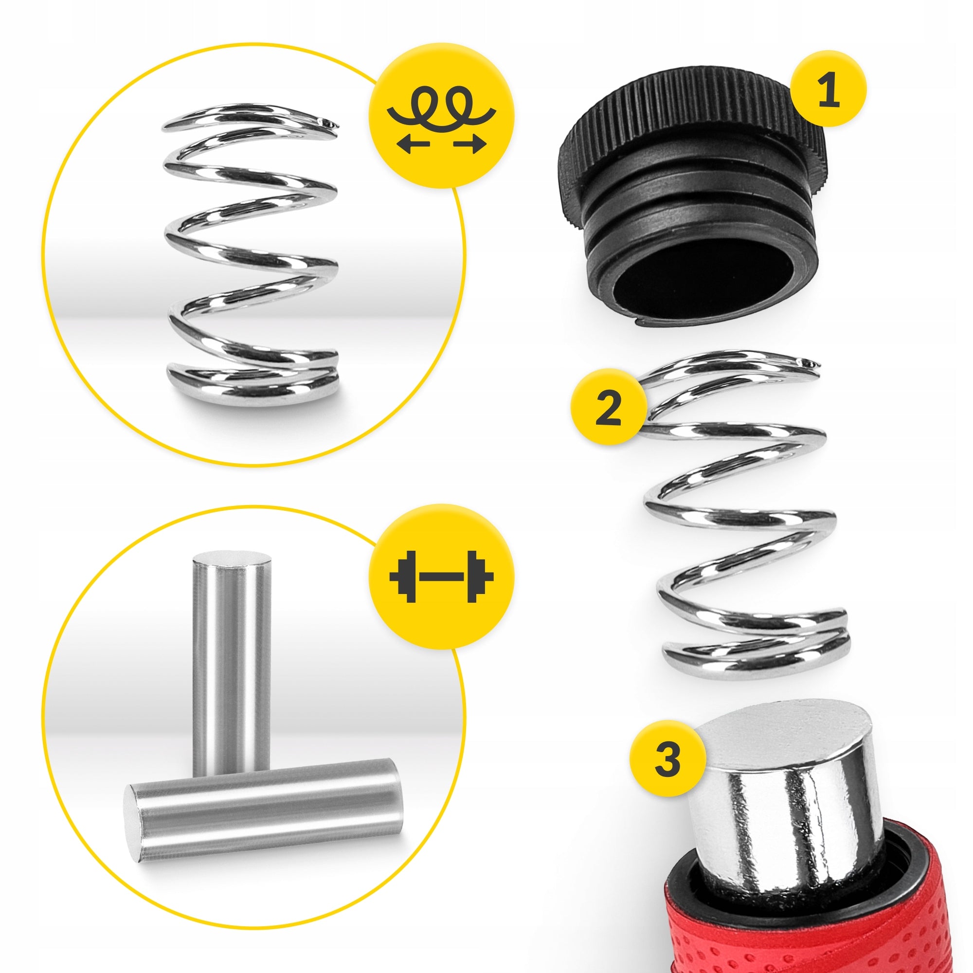 BOXING JUMP ROPE ADJUSTABLE WITH BEARINGS TRAINING CROSSFIT PROFESSIONAL 3M Manufacturer code Skakanka z tworzywa sztucznego 300cm czerwony