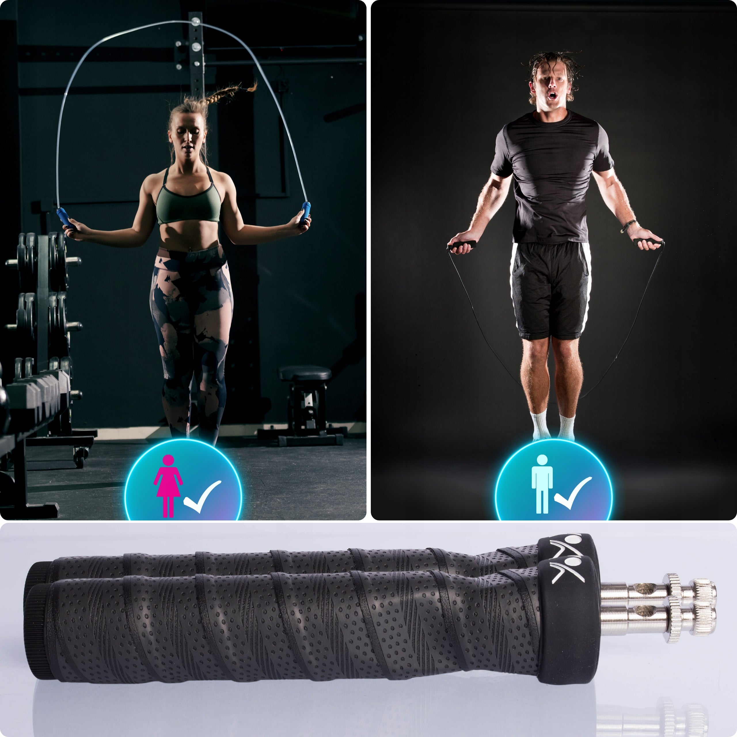 BOXING JUMP ROPE ERGONOMIC ADJUSTABLE WITH BEARINGS AND LOAD 300 CM Model Skakanka z obciążnikami speed rope do ćwiczeń