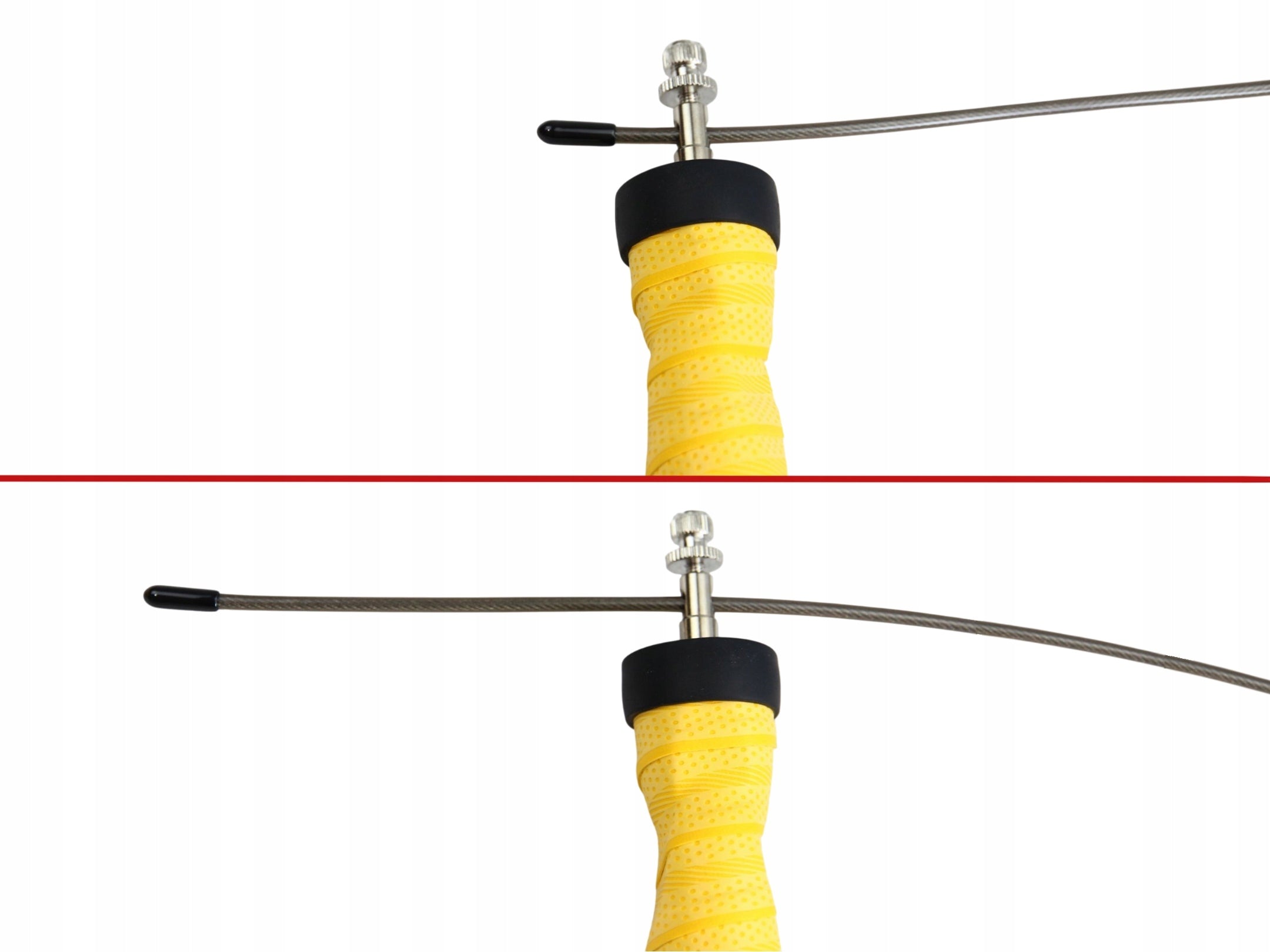 BOXING JUMP ROPE PROFESSIONAL ADJUSTABLE WITH BEARINGS SUITABLE WEIGHT Color yellow