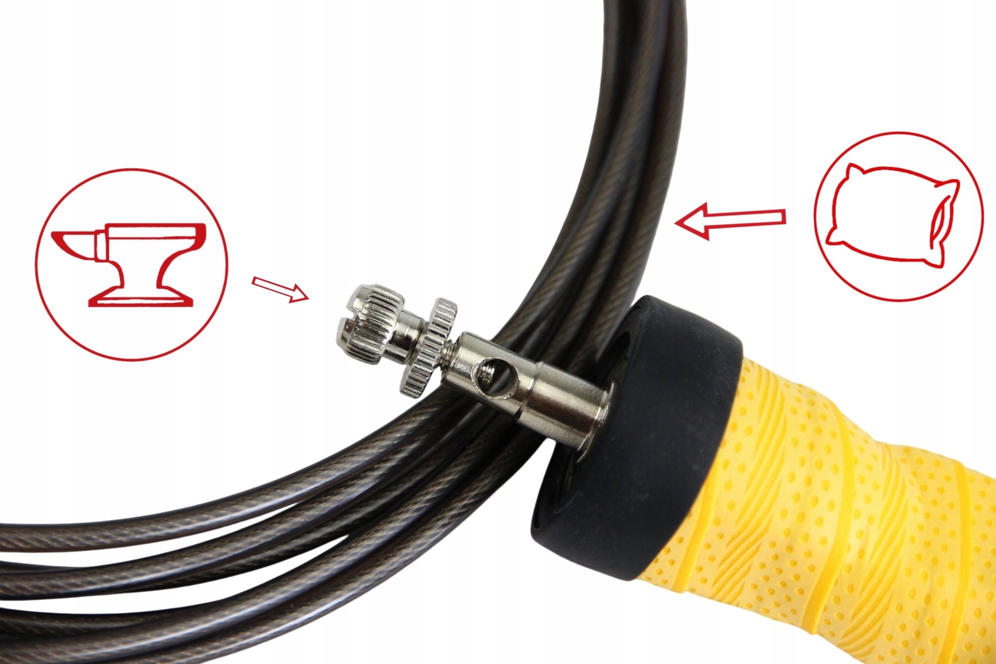 BOXING JUMP ROPE PROFESSIONAL ADJUSTABLE WITH BEARINGS SUITABLE WEIGHT Manufacturer code SKAKANKA BOKSERSKA PROFESJONALNA