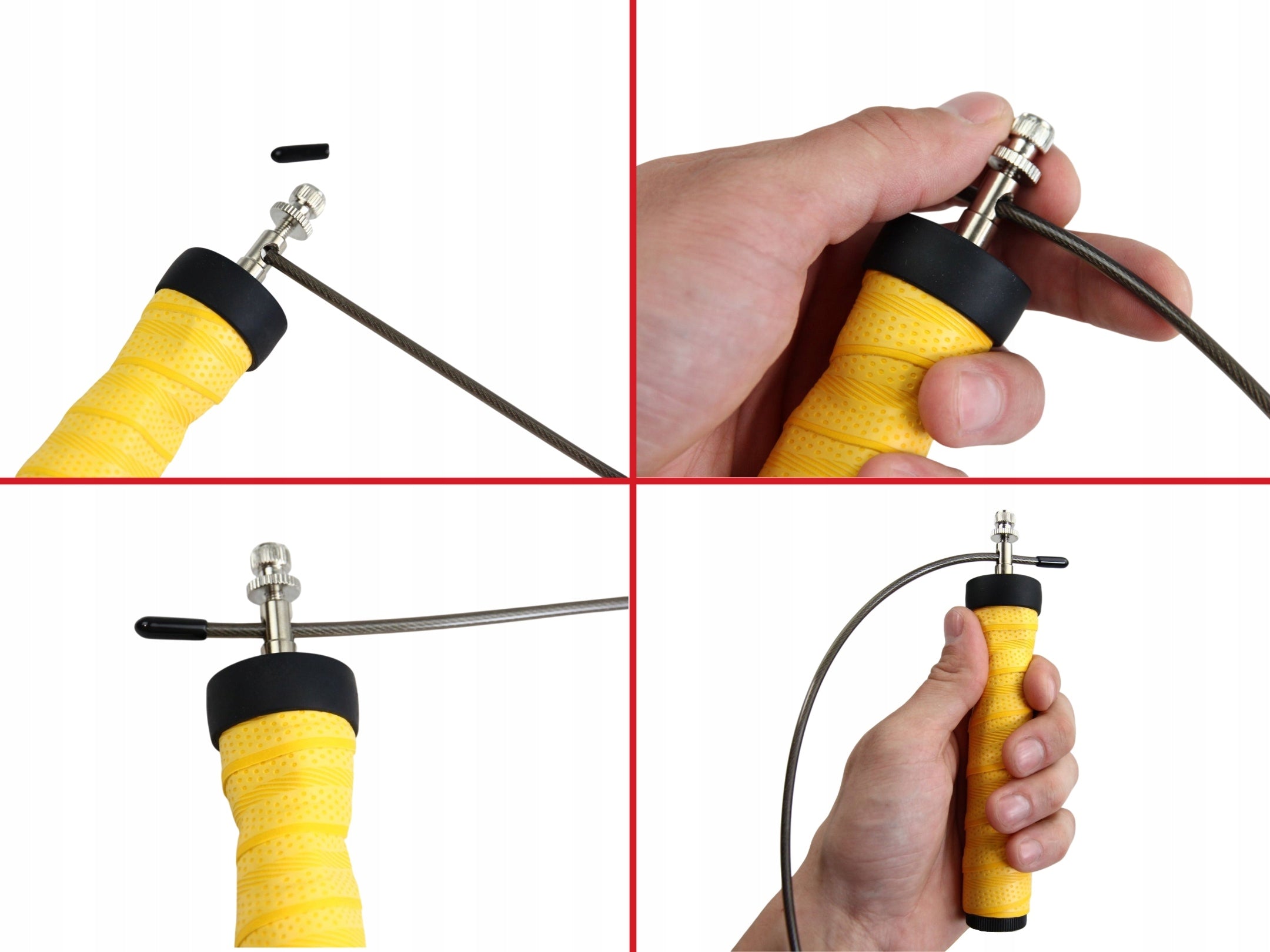 BOXING JUMP ROPE PROFESSIONAL ADJUSTABLE WITH BEARINGS SUITABLE WEIGHT Model SKAKANKA BOKSERSKA PROFESjONALNA