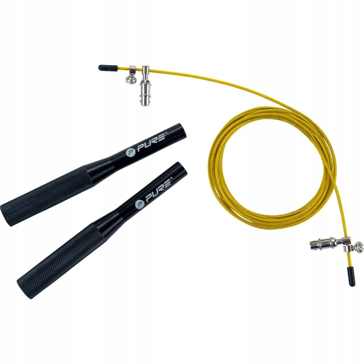 BOXING JUMP ROPE STEEL SET OF 3 INTERCHANGEABLE CABLES ADJUSTABLE 302cm PURE Brand Pure2Improve