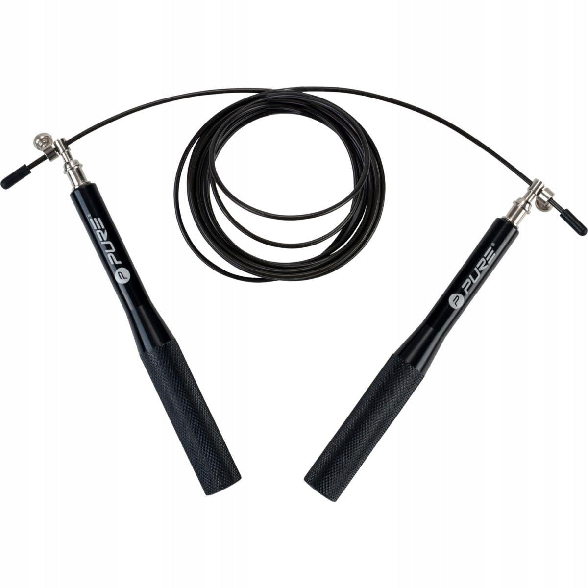 BOXING JUMP ROPE STEEL SET OF 3 INTERCHANGEABLE CABLES ADJUSTABLE 302cm PURE Kind made of plastic