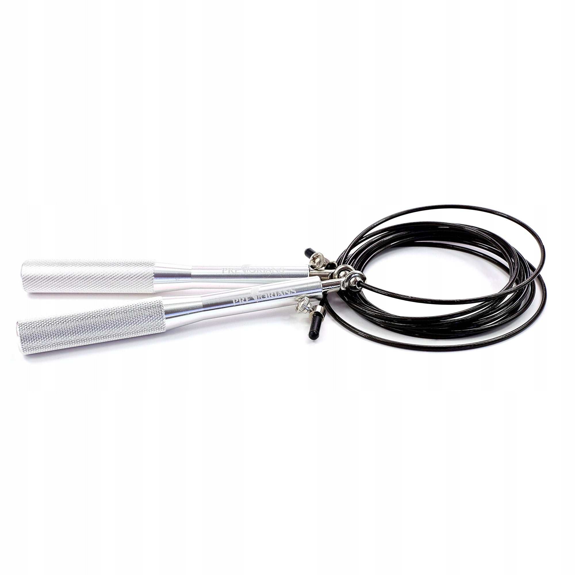 BOXING ROPE ALUMINUM WITH BEARINGS STEEL ROPE DURABLE FITNESS Color silver