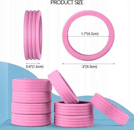 BOXOB 16 pcs Luggage Wheel Covers, Protective Covers, Pink Manufacturer code 01
