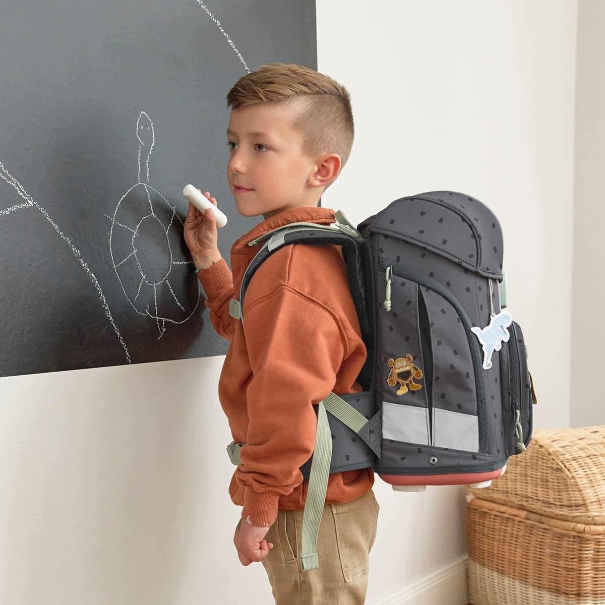 BOXY UNIQUE 7-PIECE SCHOOL SATCHEL SET CHILDREN'S BACKPACK Packaging status original
