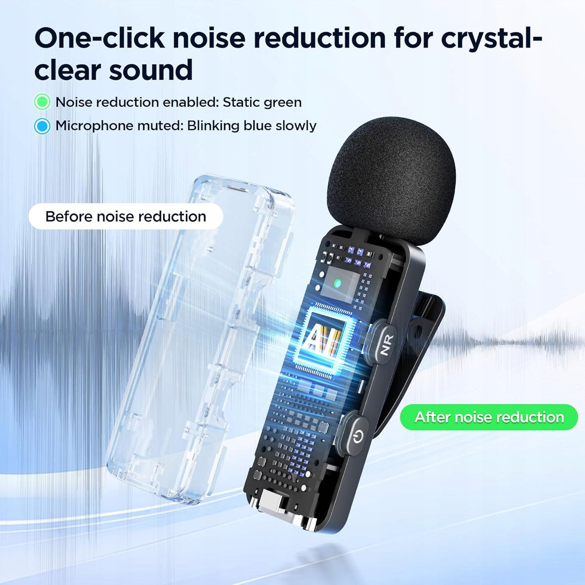 BOYA BY-V30 WIRELESS MICROPHONE 2 PIECES SET WITH USB C CHARGING CASE Brand BOYA