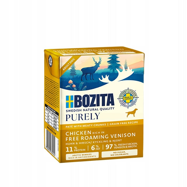 BOZITA DOG Purley Pate Chicken and Venison 370g DATE 15/10/2026