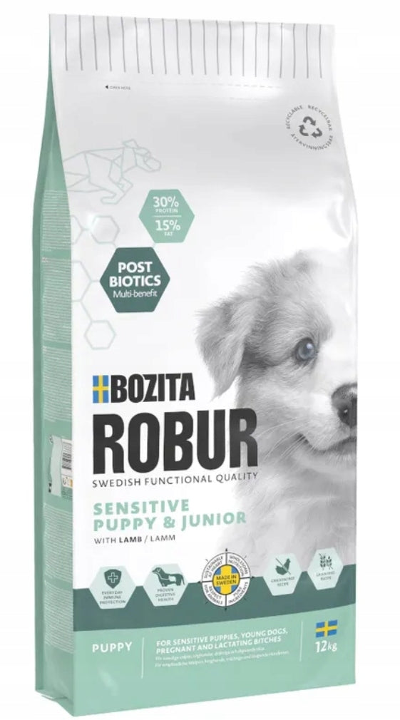 BOZITA DOG ROBUR SENS GR PUPPY LAMB 12 KG