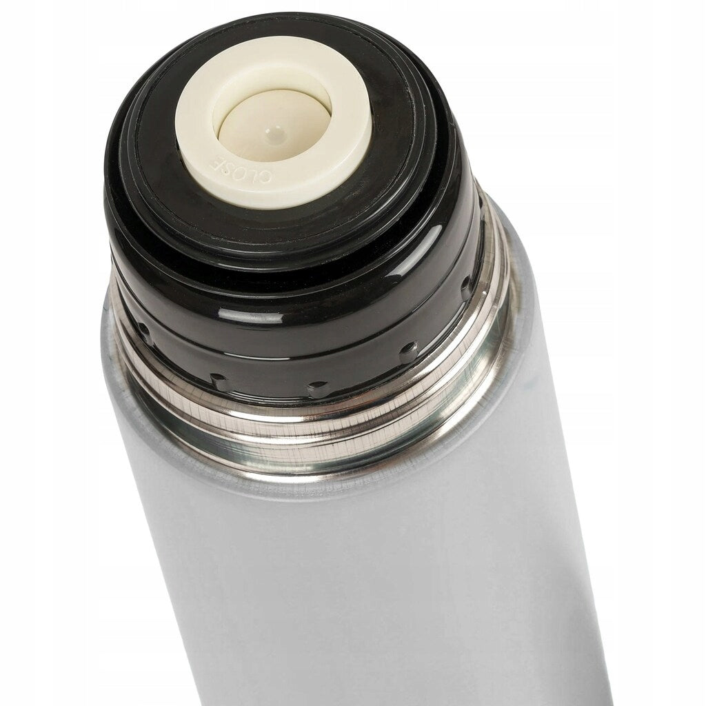 BPA Free Stainless Steel Thermos Highlander Outdoor Duro Insulated Flask 1l Silver Brand Highlander