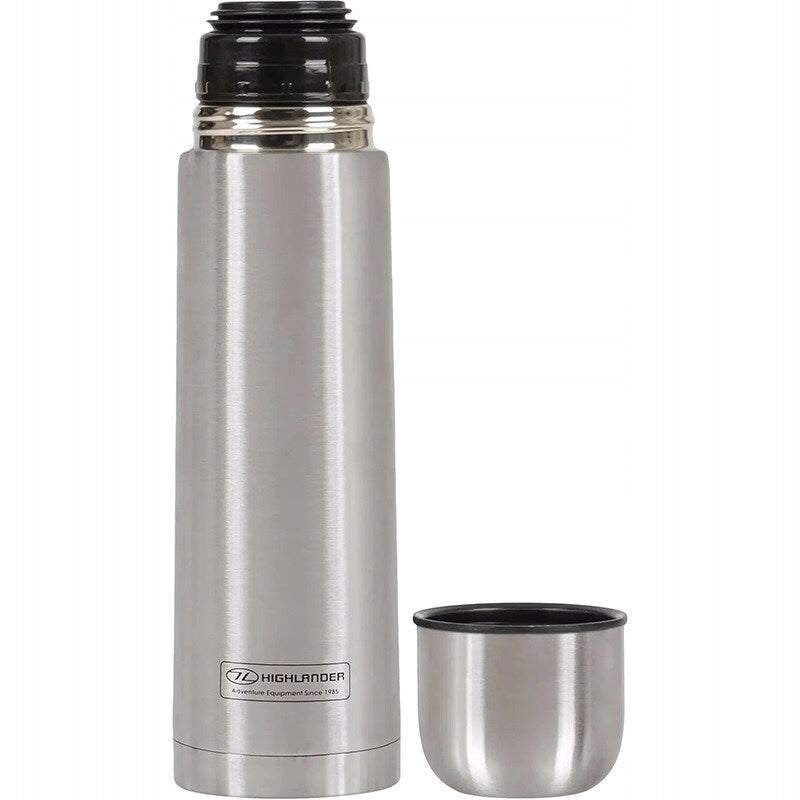 BPA Free Stainless Steel Thermos Highlander Outdoor Duro Insulated Flask 1l Silver Color silver