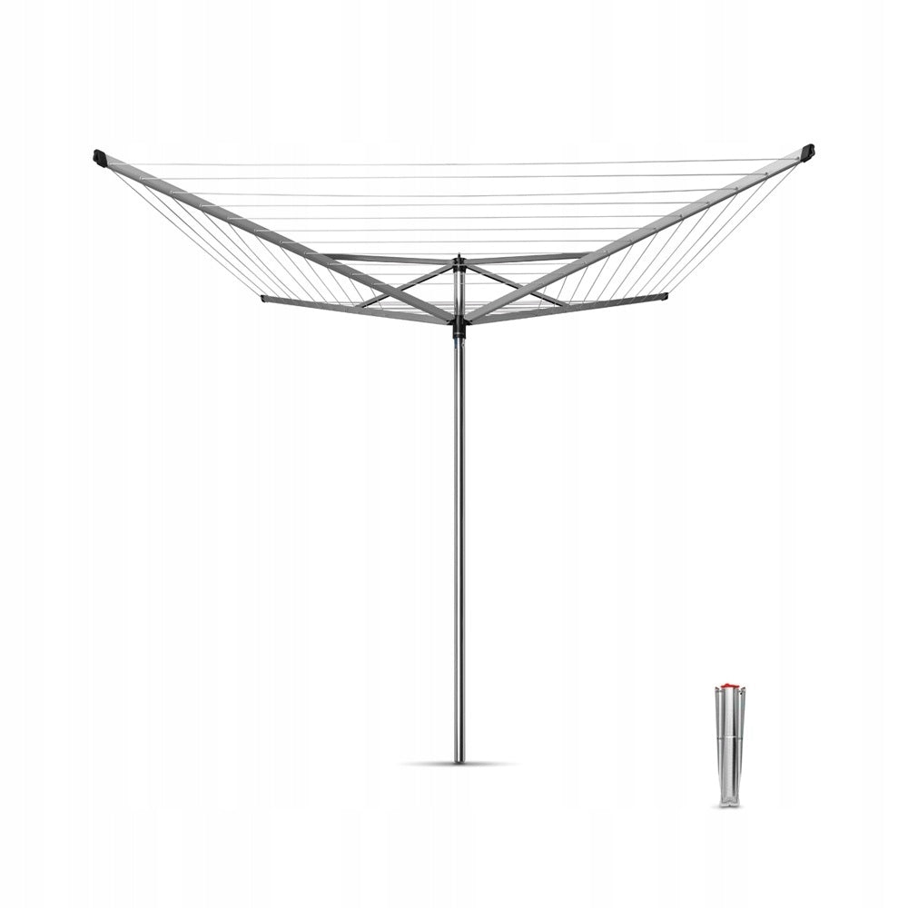 BRABANTIA - Topspinner - Garden dryer 60 m - Ground attachment