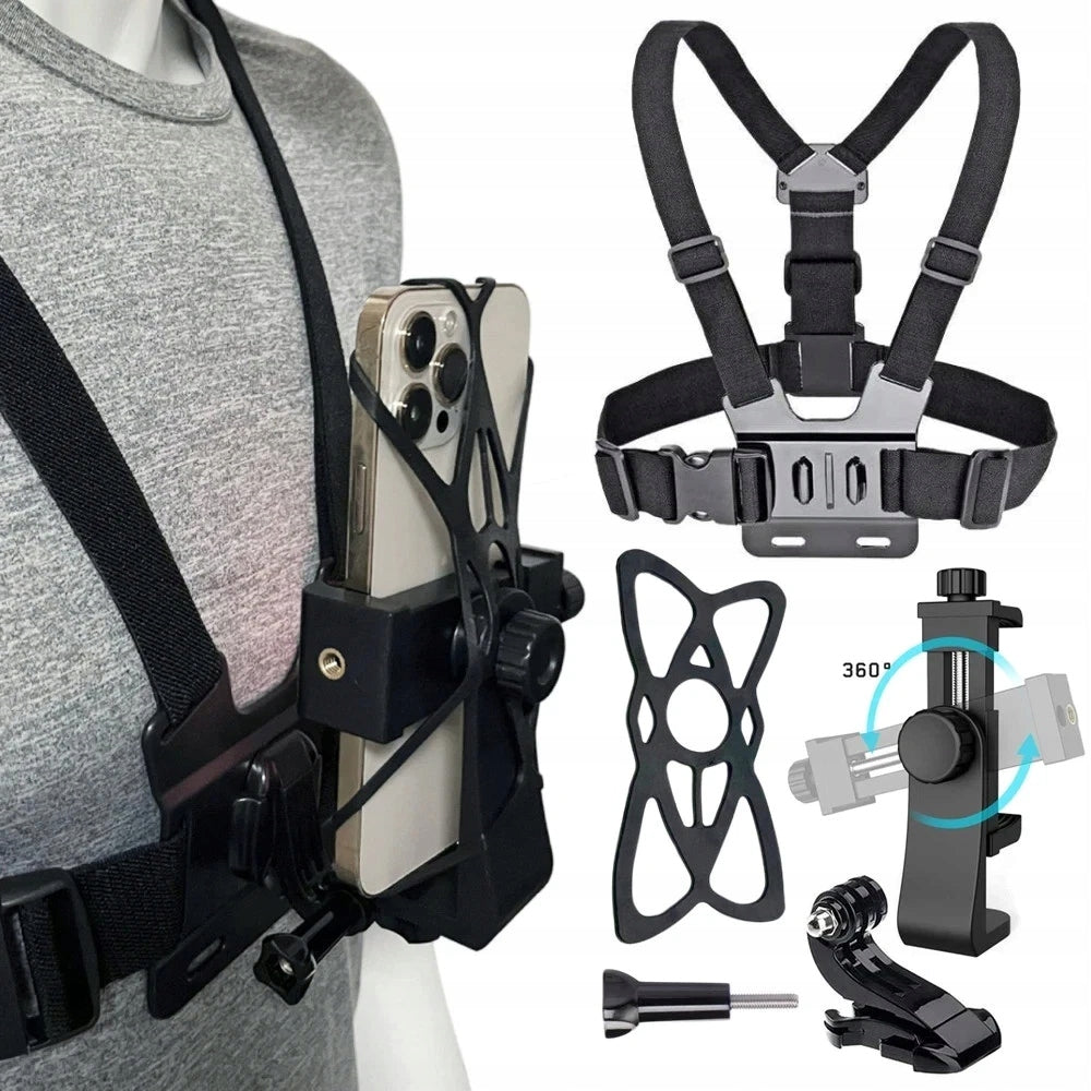 BRACES CHEST MOUNT FOR PHONE CAMERA