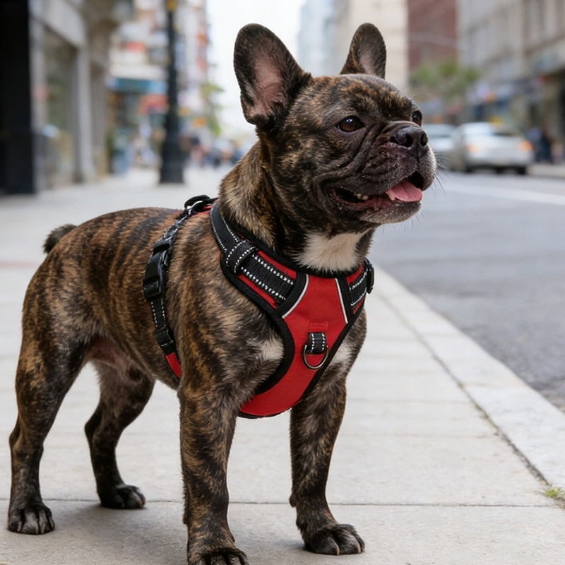 BRACES for dogs PRESSURE-FREE red M 38-75cm Trade name Purrtiny