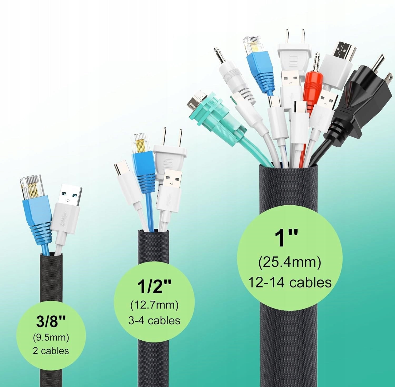 BRAID COVER CABLE PROTECTOR WIRES AGAINST CAT DOG BITES 3m Brand no brand