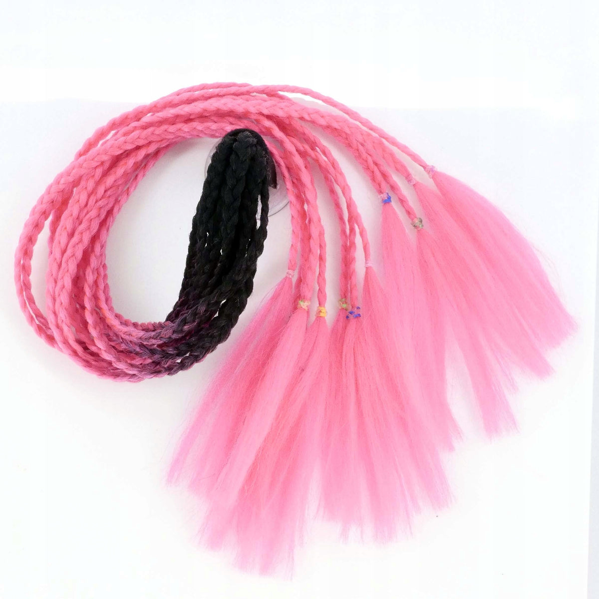 BRAID FOR MOTORCYCLE HELMET AFRO 68CM FOR SUCTION CUP PINK Manufacturer no brand