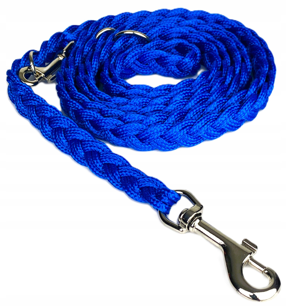 BRAIDED LANYARD WITH BRAID CORD 230 CM / 15 MM BLUE