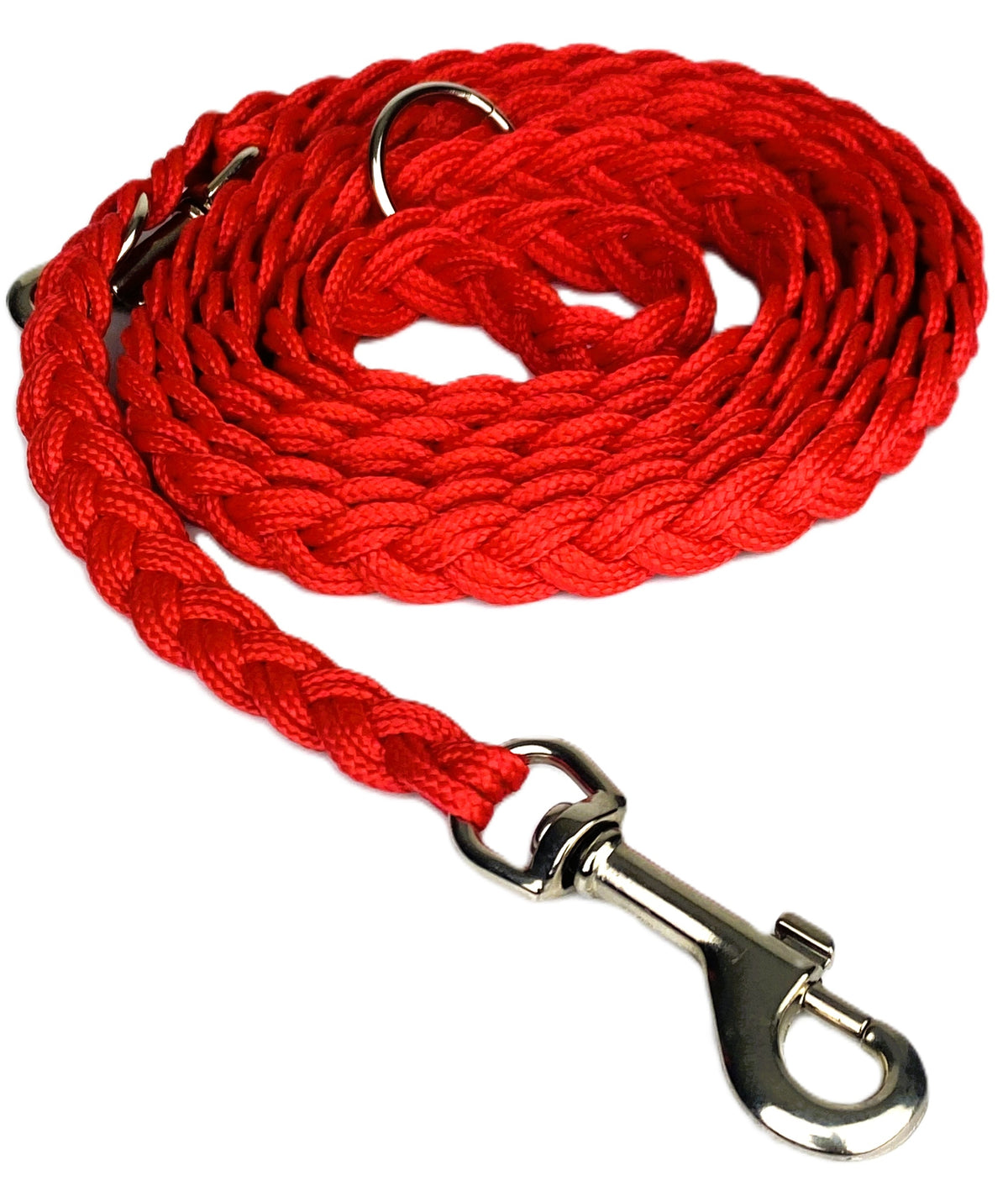 BRAIDED LANYARD WITH BRAID CORD 230 CM / 15 MM RED