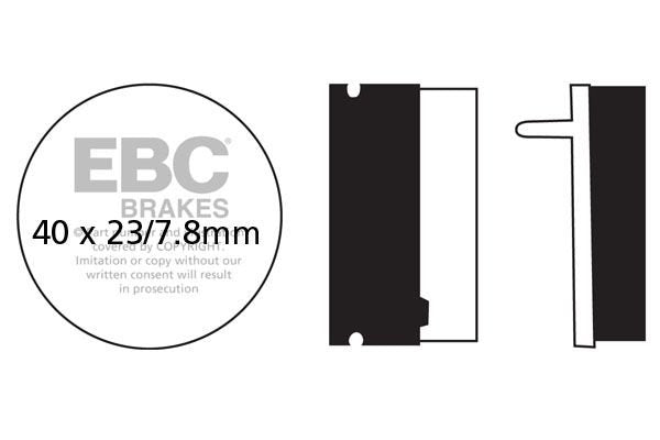 BRAKE.BLOCKS/MOTORCYCLE/ YAMAHA FA155 EBC