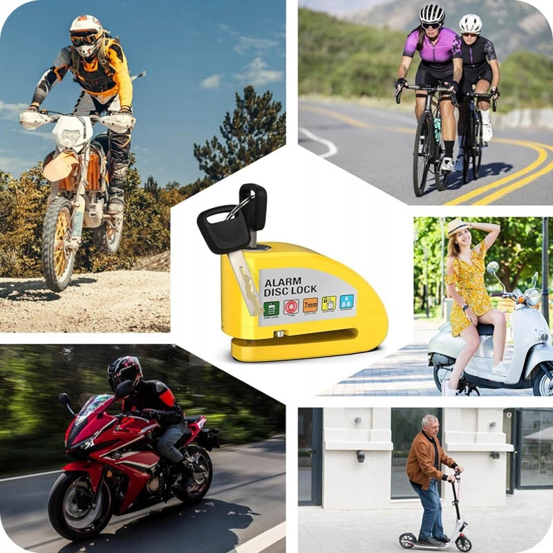 BRAKE DISC LOCK WITH KEY ALARM FOR MOTORCYCLE BIKE DISC LOCK Brand Mundo