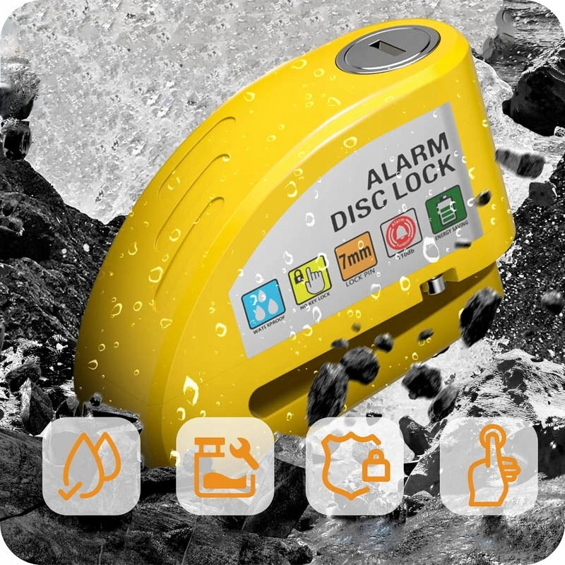 BRAKE DISC LOCK WITH KEY ALARM FOR MOTORCYCLE BIKE DISC LOCK Kind wheel lock