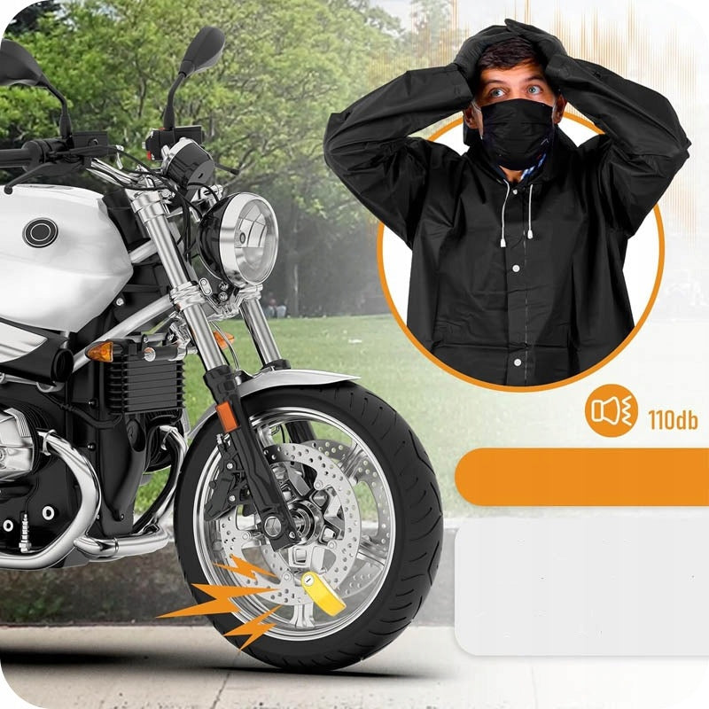 BRAKE DISC LOCK WITH KEY ALARM FOR MOTORCYCLE BIKE DISC LOCK Model Blokada tarczy hamulcowej