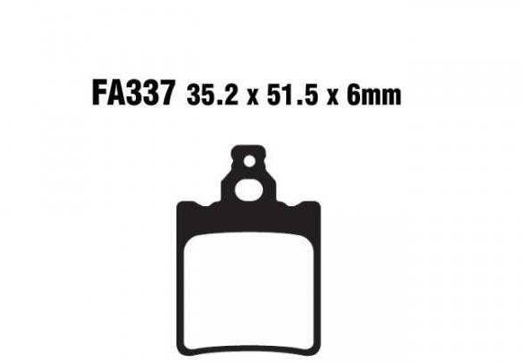 BRAKE PADS MOTO. APRILIA 280 R CLIMBER (92-93) EBC Brakes FA337R