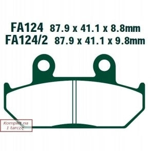 BRAKE PADS MOTO HONDA VFR 750 (86-87)/ CBR 1000 (87-88) EBCFA124HH