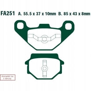 BRAKE PADS MOTO HUSQVARNA CR 125 (91) EBCFA251