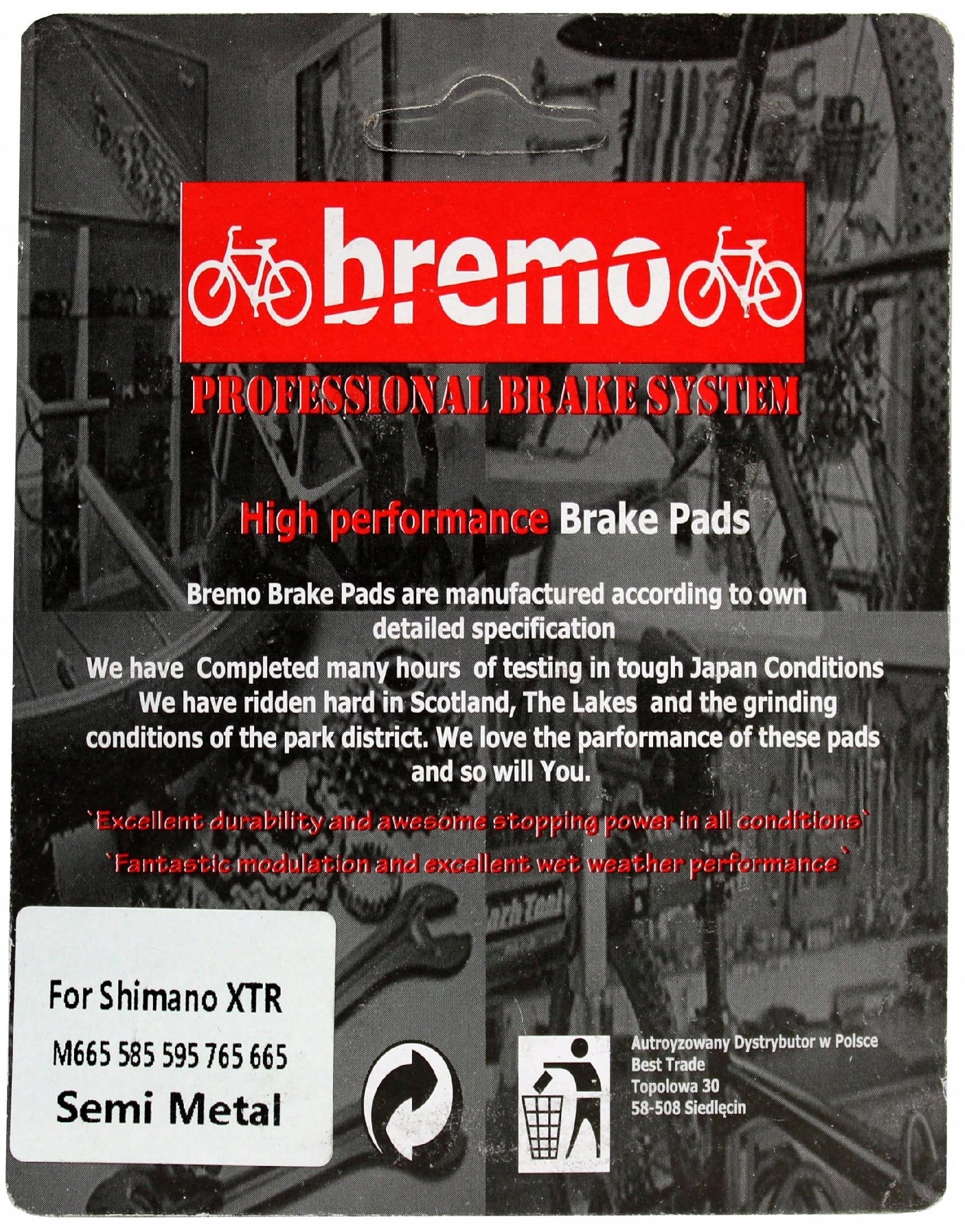 BRAKE PADS SAINT XTR XT LXDEORE M965 A01S M966 LININGS Manufacturer code 691417158244639983