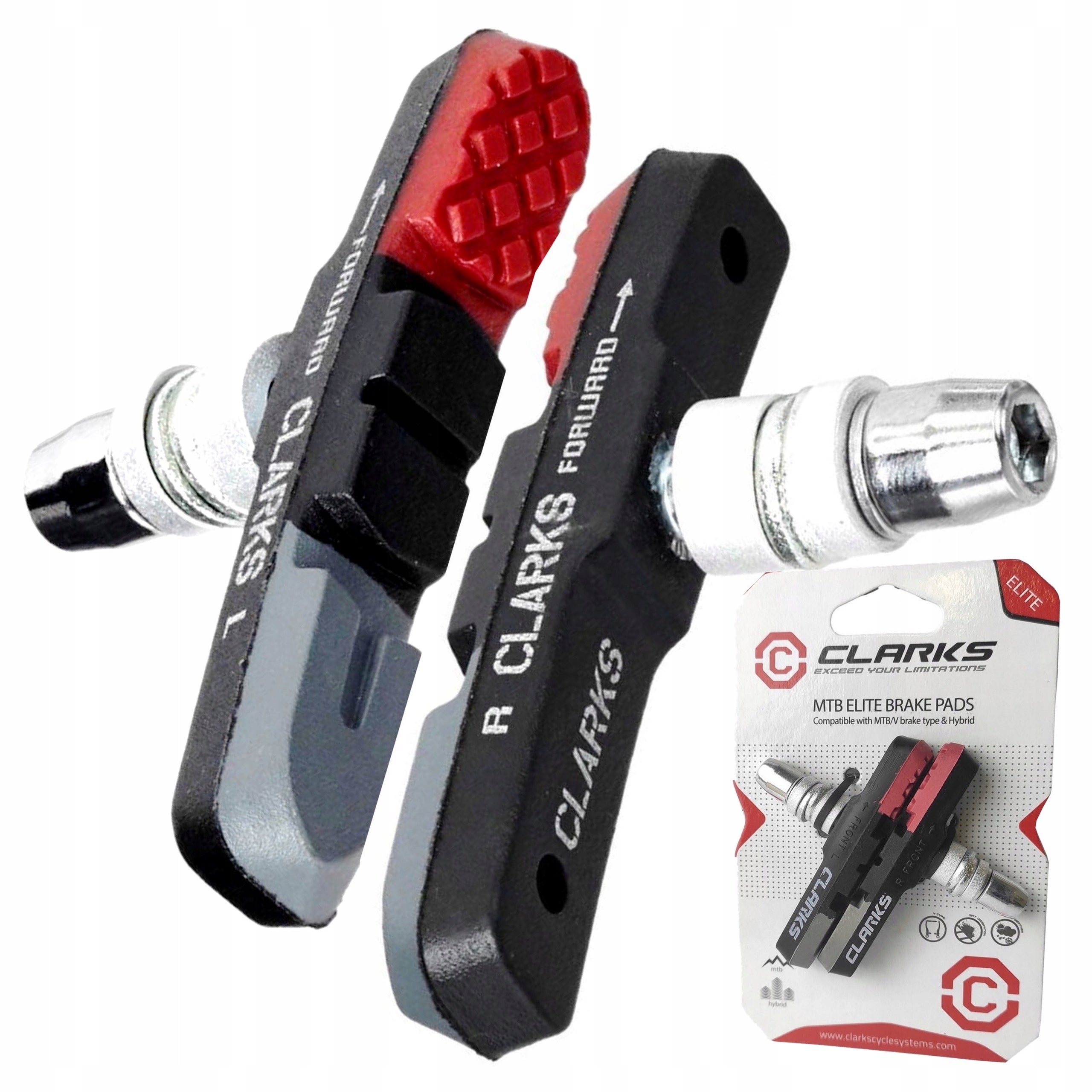 BRAKE PADS VBRAKE MTB CLARKSks CPS301 Three-component 72mm Trekking